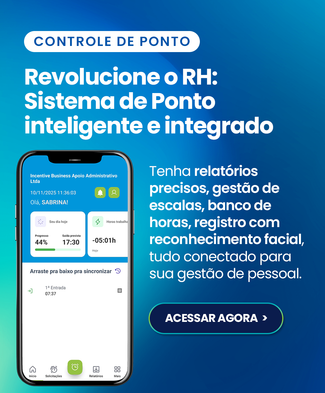Controle de Ponto - Sistema de Jornadas